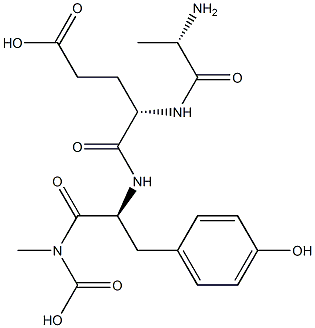 poly(alanyl-glutamyl-tyrosyl-glycine) Struktur