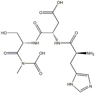 poly(histidyl-aspartyl-seryl-glycine) Struktur