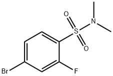 4-bromo-2-fluoro-N,N-dimethylbenzenesulfonamide Struktur