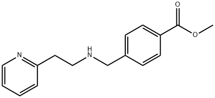 methyl 4-({[2-(pyridin-2-yl)ethyl]amino}methyl)benzoate Struktur