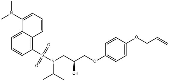 dansyl alprenolol Struktur