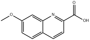 2-Quinolinecarboxylicacid,7-methoxy-(9CI) Struktur