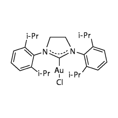 Chloro{1,3-bis[2,6-di-i-propylphenyl]-4,5-dihydroimidazol-2-ylidene}gold(I)