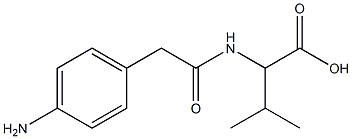 Phenaceturic  acid,  p-amino--alpha--isopropyl-  (5CI) Struktur