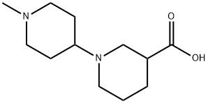 1'-methyl-1,4'-bipiperidine-3-carboxylic acid(SALTDATA: 1.9HCl 0.2NaCl) Struktur