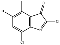 3-Pseudoindolone,  2,5,7-trichloro-4-methyl-  (3CI) Struktur