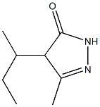 5(4)-Pyrazolone,  4-sec-butyl-3-methyl-  (1CI) Struktur