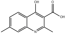 3-Quinolinecarboxylicacid,4-hydroxy-2,7-dimethyl-(5CI) Struktur