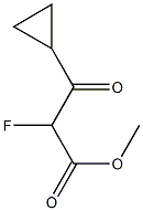 Cyclopropanepropanoic  acid,  -alpha--fluoro--bta--oxo-,  methyl  ester Struktur