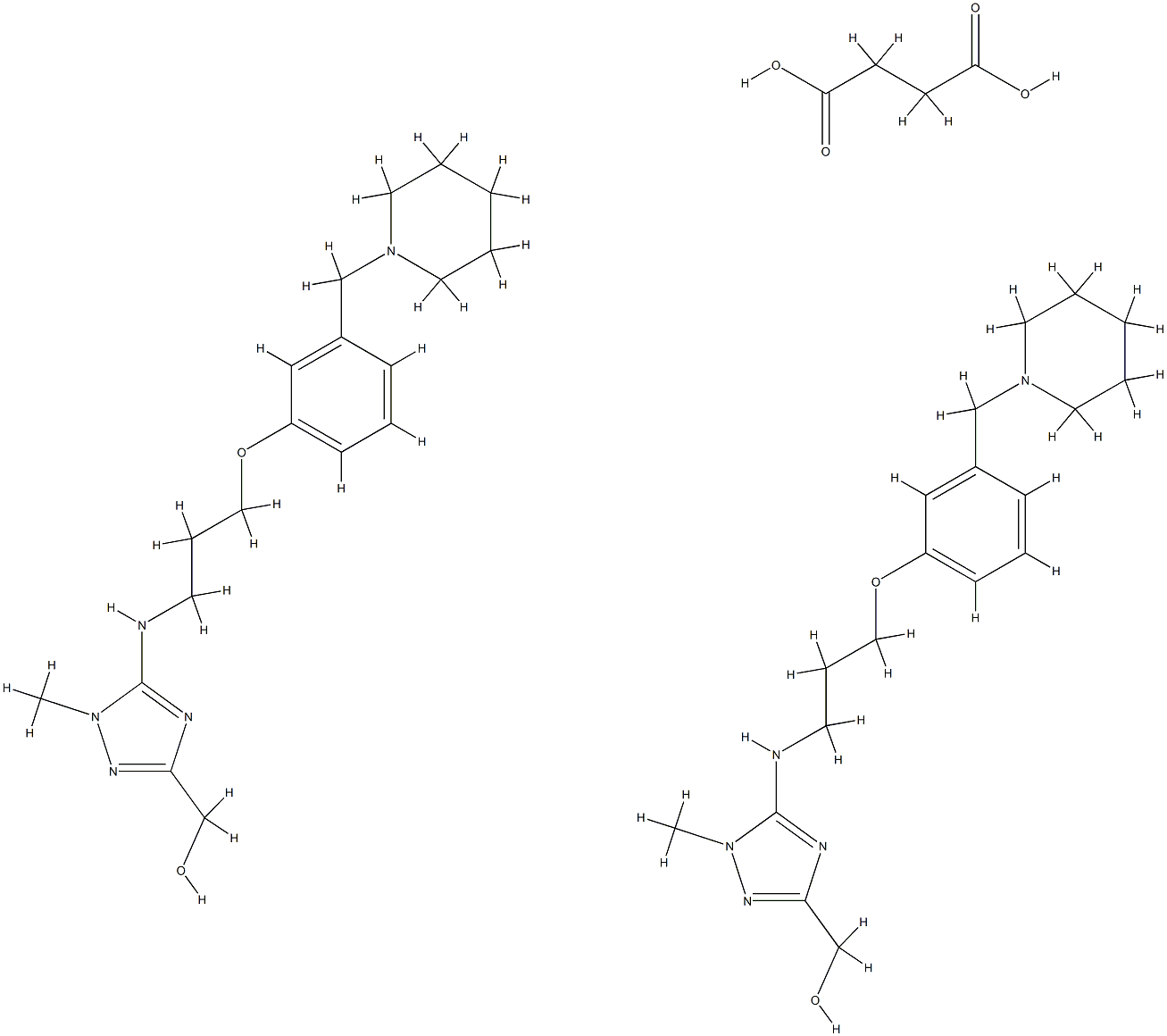 Lavoltidine succinate [USAN] Struktur