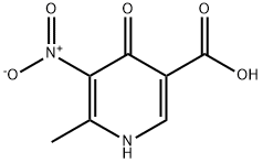 3-Pyridinecarboxylicacid,1,4-dihydro-6-methyl-5-nitro-4-oxo-(9CI) Struktur