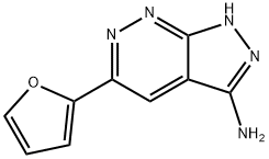 1H-Pyrazolo[3,4-c]pyridazin-3-amine,5-(2-furanyl)-(9CI) Struktur