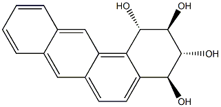 Benz[a]anthracene-1r,2t,3c,4t-tetrahydro-1,2,3,4-tetrol Struktur