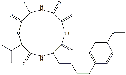 (2-amino-6-(4-methoxyphenyl)hexanoic acid)-AM toxin I Struktur