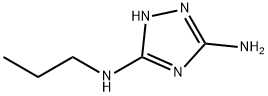 1H-1,2,4-Triazole-3,5-diamine,N-propyl-(9CI) Struktur