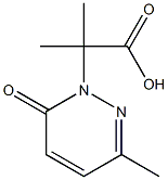 1(6H)-Pyridazineacetic  acid,  -alpha-,-alpha-,3-trimethyl-6-oxo- Struktur