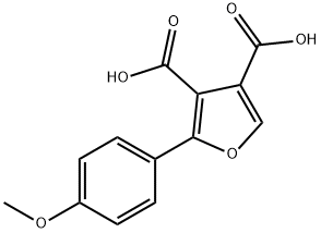 2-(4-methoxyphenyl)-3,4-furandicarboxylic acid Struktur