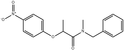 N-benzyl-N-methyl-2-(4-nitrophenoxy)propanamide Struktur