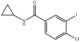 4-chloro-N-cyclopropyl-3-iodoBenzamide Struktur