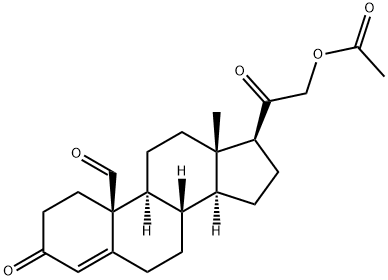 19-oxo-11-deoxycorticosterone acetate Struktur