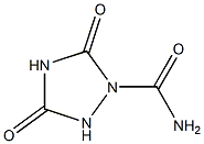 1,2,4-Triazolidine-1-carboxamide,3,5-dioxo-(7CI) Struktur