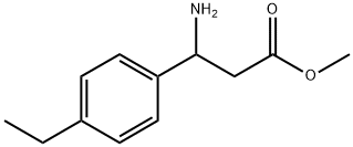 methyl 3-amino-3-(4-ethylphenyl)propanoate Struktur