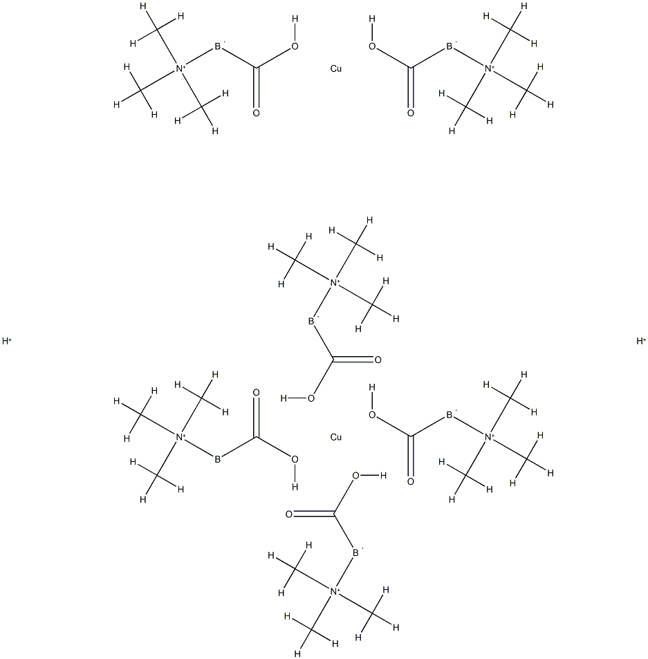 TETRAKIS-MU(TRIMETHYLAMINE-BORANECARBOXYLATO)-BIS(TRIMETH. Struktur