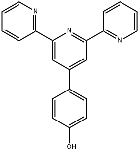 4‘-(4-hydroxyphenyl)-2, 2':6‘, 2“-terpyridine Struktur