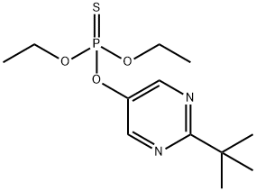 diethoxy-sulfanylidene-(2-tert-butylpyrimidin-5-yl)oxy-phosphorane Struktur