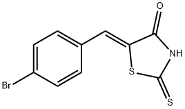 5-(4-bromobenzylidene)-2-thioxo-1,3-thiazolidin-4-one Struktur