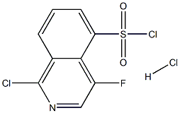 4-Fluoro-5-isoquinolinesulfonyl chloride hydrochloride (1:1) Struktur