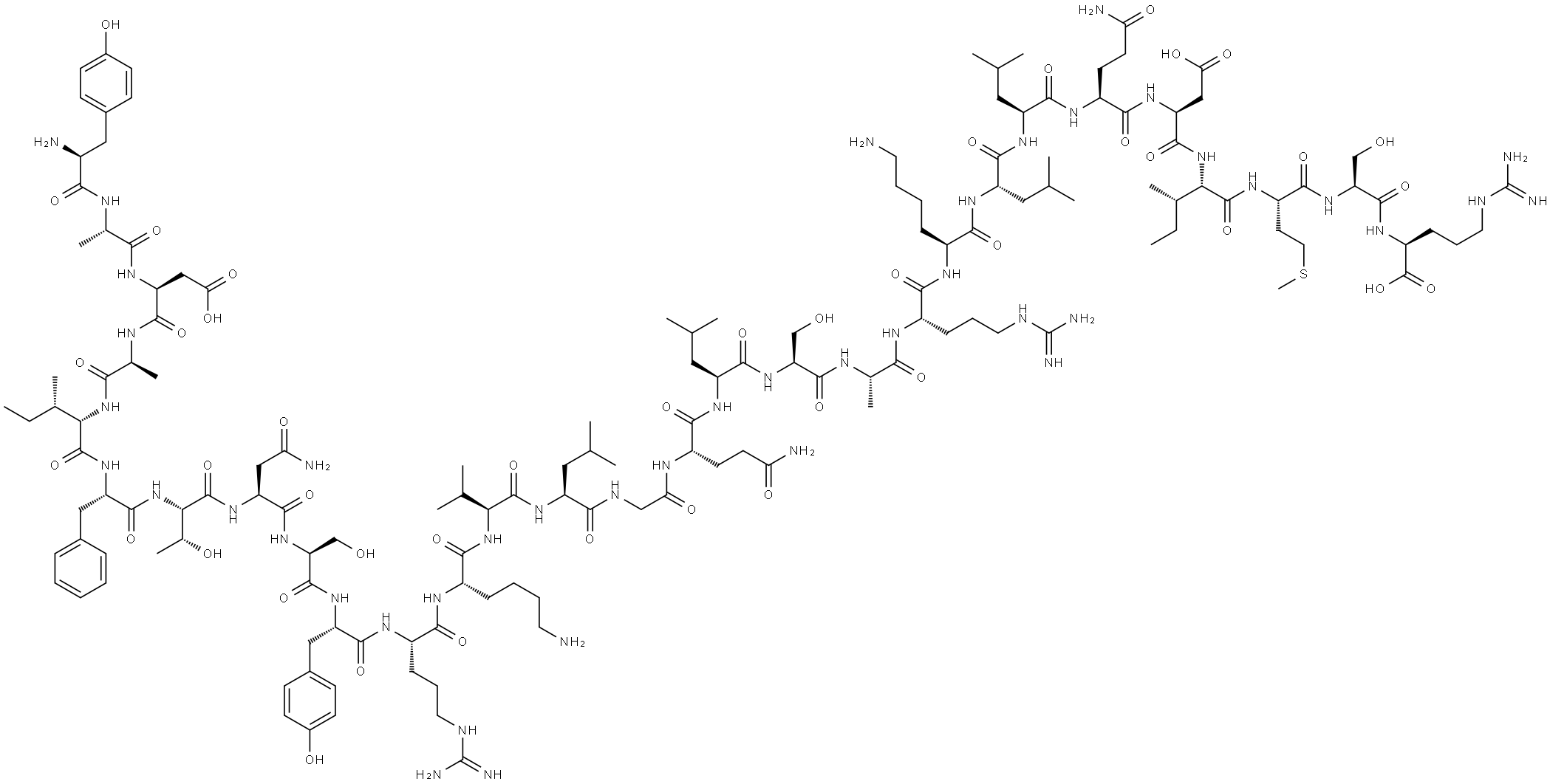 somatotropin releasing hormone (1-29) Struktur