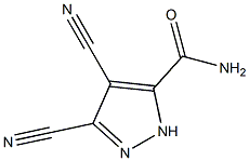 Pyrazole-3(or 5)-carboxamide, 4,5(or 3,4)-dicyano- (7CI) Struktur