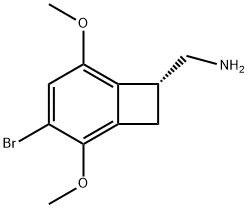 (4-Bromo-3,6-dimethoxybenzocyclobuten-1-yl)methylaminehydrobromide Struktur