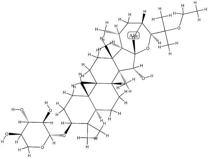 25-O-ethylcimigenol-3-O-beta-D-xylopyranoside Struktur