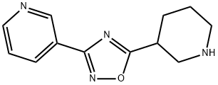 3-(5-piperidin-3-yl-1,2,4-oxadiazol-3-yl)pyridine hydrochloride Struktur