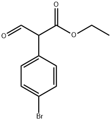 Benzeneacetic acid, 4-broMo-.alpha.-forMyl-, ethyl ester Struktur