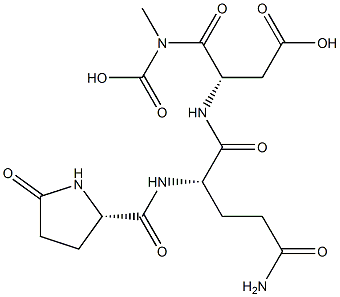 gamma-(pyroglutamyl-glutamyl-asparaginyl-glycine)amide Struktur