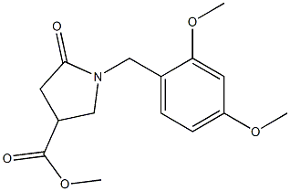 methyl 1-(2,4-dimethoxybenzyl)-5-oxopyrrolidine-3-carboxylate Struktur