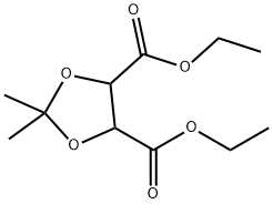 2,2-Dimethyl-1,3-dioxolane-4β,5α-dicarboxylic acid diethyl ester Struktur