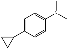 BenzenaMine, 4-cyclopropyl-N,N-diMethyl- Struktur