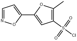 5-(5-isoxazolyl)-2-methyl-3-furansulfonyl chloride(SALTDATA: FREE) Struktur