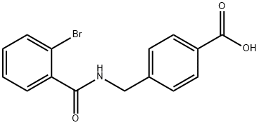 4-{[(2-bromophenyl)formamido]methyl}benzoic acid Struktur