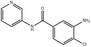 3-amino-4-chloro-N-pyridin-3-ylbenzamide Struktur