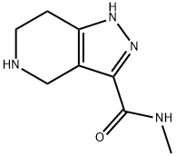 N-methyl-4,5,6,7-tetrahydro-2H-pyrazolo[4,3-c]pyridine-3-carboxamide(SALTDATA: HCl) Struktur