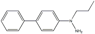 1-(1-(4-phenylphenyl)propyl)hydrazine Struktur