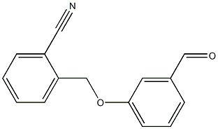 2-[(3-formylphenoxy)methyl]benzonitrile Struktur