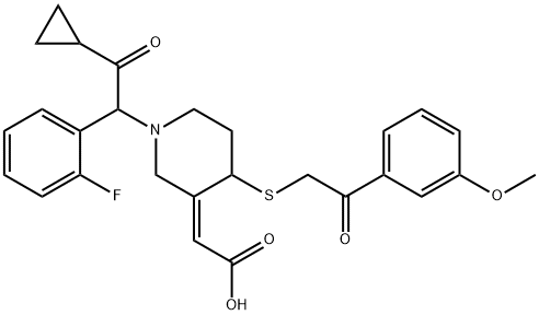 PRASUGREL METABOLITE R-138727MP Struktur