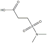 3-(dimethylsulfamoyl)propanoic acid Struktur