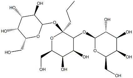 propyl O-beta galactopyranosyl-(1-4)-O-beta galactopyranosyl-(1-4)-alpha galactopyranoside Struktur